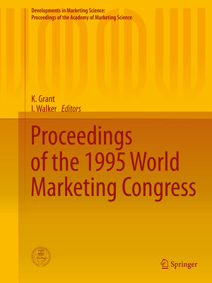 cover image of Proceedings of the 1995 World Marketing Congress